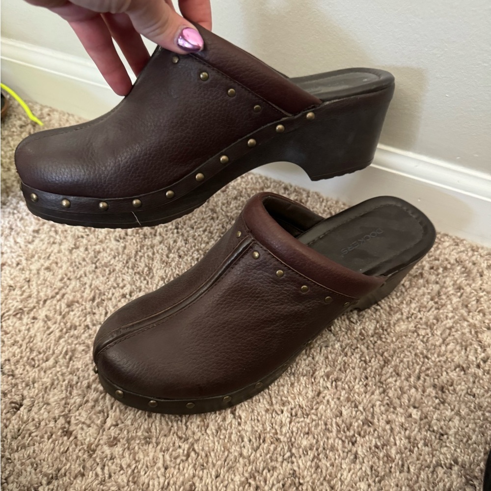 Studded clogs